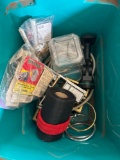 Sliding door lock, roll of screen repair, hose, car phone holder