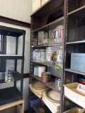 Metal shelf Contents not included *BUYER IS RESPONSIBLE FOR DISASSEMBLE AND LOAD* Pick up after 1pm