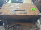 Empty wooden case