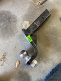 Trailer hitch ball mount