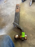Trailer hitch ball mount