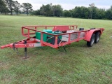 2011 model trailer,16x77 with ramps, needs floor, contents are not included *BUYER IS RESPONSIBLE