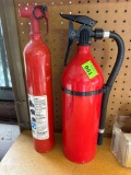 2 fire extinguishers