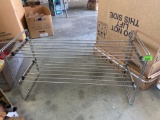 2 shelf metal shelf