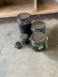 Black canisters