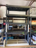Plastic shelving unit