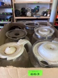 Several glass coffee carafes