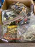 Misc shop items, toggle switches, locks, light bulb,