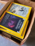 Box of Nation Geographic magazines