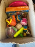 Box of kids toys