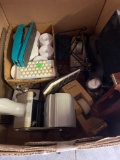 Office items, tape dispenser, thumb tacks, register paper and more