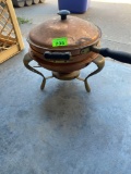 Vintage copper & brass chafing dish