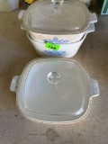 Vintage corning ware Casserole dishes with lids, 