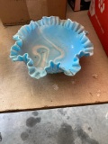 Beautiful blue and white ceramic fruit bowl