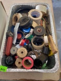 This lot contains electrical tape, paper tape, clear tape, and more