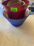 Various flower pots