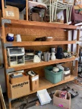 Wooden shelving unit Contents are not included Buyer must bring help to load Pick up after 1pm