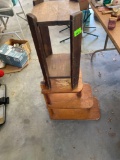 3 tier small table and wood plant stand
