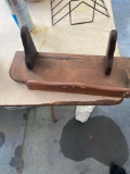 Small wooden wall shelf