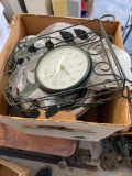 Box with various clocks