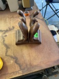 Eagle bookends one has been repaired