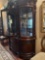 China hutch only, 20 x 68 x. 88 inches, items on top are not included. Has lights in top that need