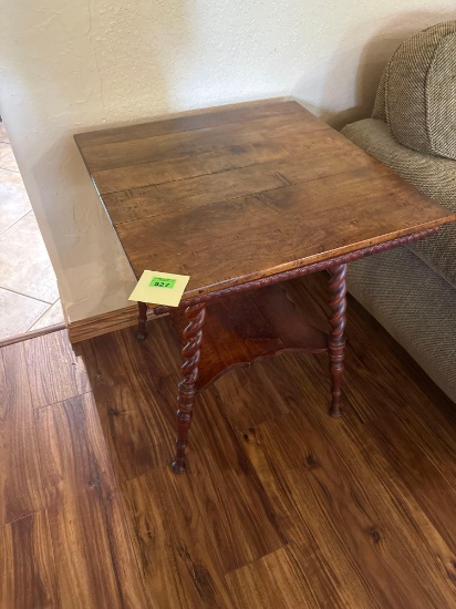Wooden side table, 24 x 24 x 29 inches