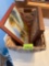 Liquor basket and two photos