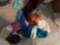 pantyhose Christmas container and socks