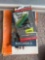 piano books, lens cleaner, paper clips