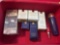 Travel bag with Estee Lauder make up