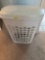 Laundry basket and extension cord