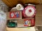 lunch bags, plastic cups and plates
