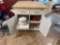 Wood Kitchen cabinet on wheels, 32 x 36 x 36, bring Help to move