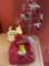 Home decor, bear calendar, heart, tree, and heart cookie jar