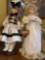 2 porcelain dolls
