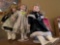 3 porcelain dolls