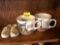 2 cups, wooden shoes