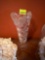 Crystal glass vase