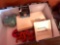 decor, Dominos, clay tea, pot, and a cutting board