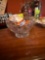 glass bowl, sea shell and chocolate