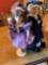 2 Porcelain dolls one is a ballerina