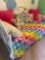 Twin bed with pillows