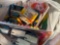 tissues, calculator, highlighters, batteries, crayons, pens