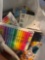 school pens and pencil and highlighters