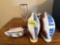 Football, soccer ball, high school cup