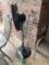 Broom and plug in fan and rug