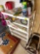 white plastic shelf only