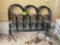 5 pieces of garden fence and light house wind chime