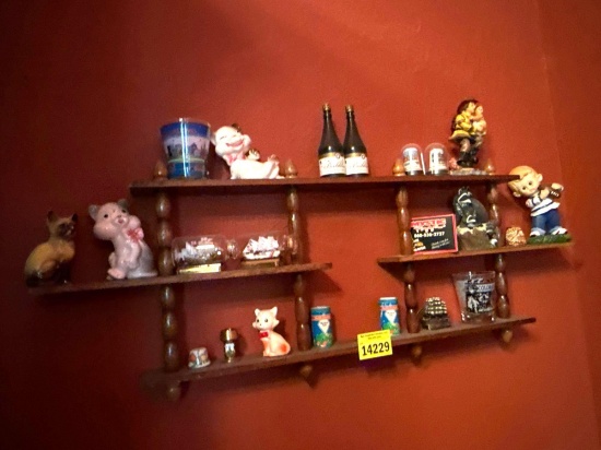 wooden holder, with wall decor